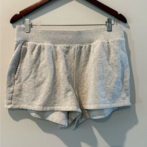 Hollister Light Gray Women's Athletic Shorts Size L
